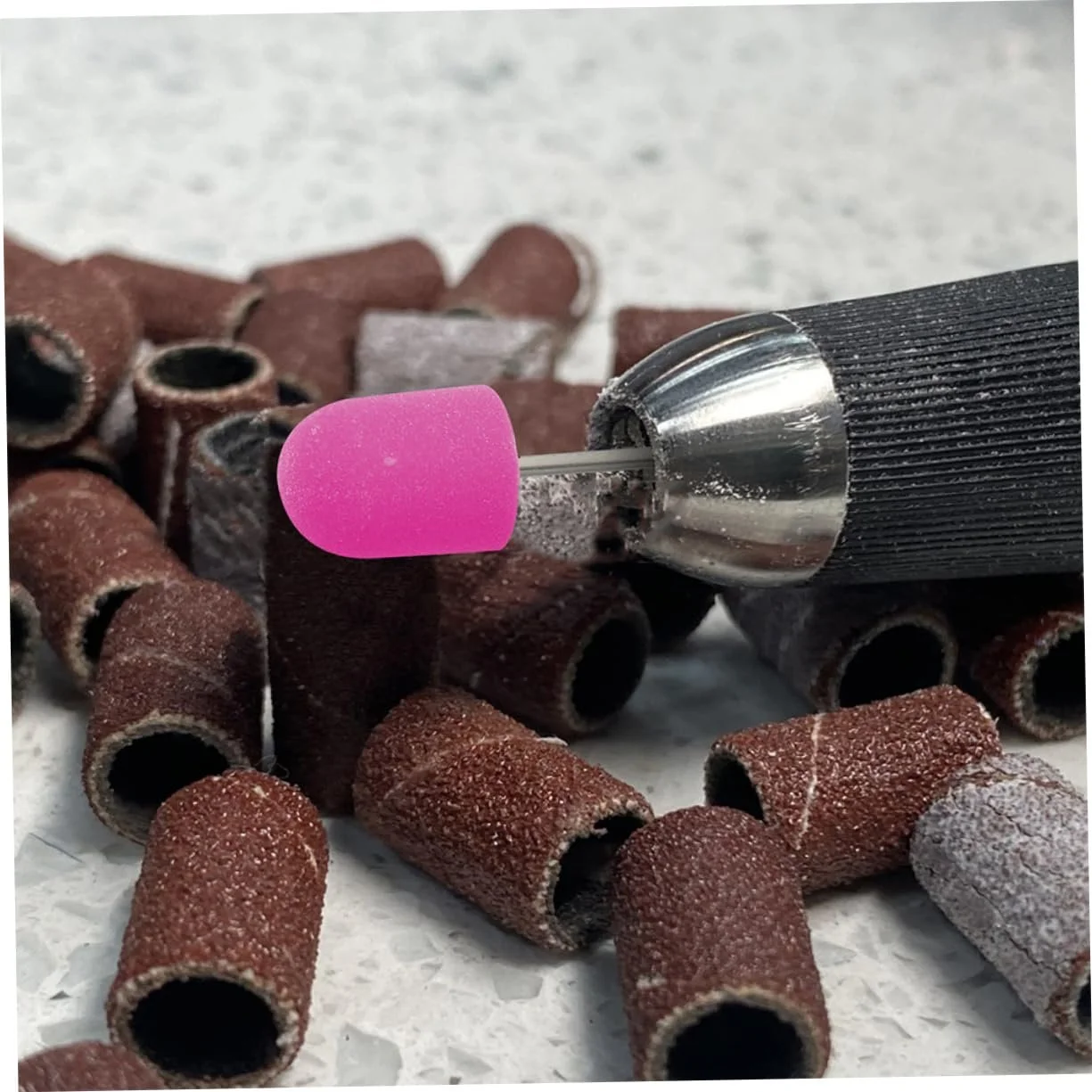 Набор для маникюра PACKOVE C шлифовальными колпачками и головкой, фото №6