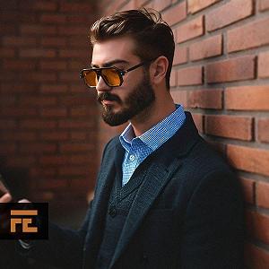 Сонцезахисні окуляри Ретро FEISEDY 70s Квадратні B2622 synthetic.ua - Фото 1