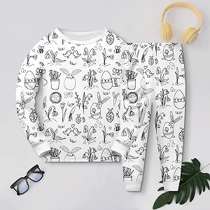 Пижама Easter для мальчиков, с длинными рукавами synthetic.ua - Фото 1