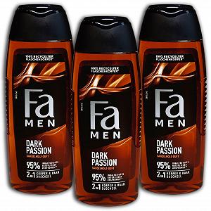 Гель для душа FA Dark Passion 3 x 250 мл - Фото 1