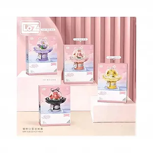 Конструктор LOZ mini Горшочек цветов (с кнопочным элементом) (1297) synthetic.ua - Фото 1