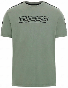 Мужская футболка GUESS Activewear / Зеленая / Размер M - Фото 1