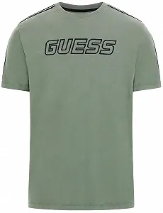 Мужская футболка GUESS Activewear / Зеленая / Размер M - Фото 1