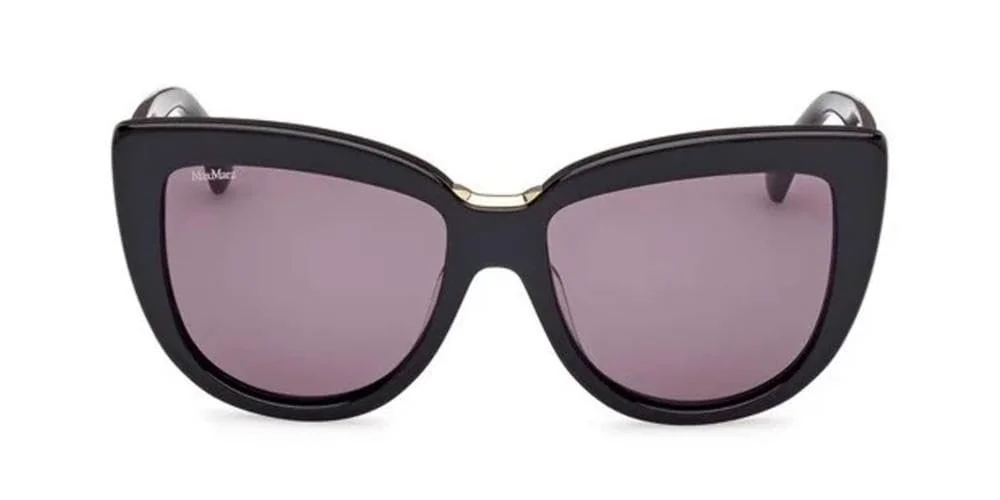 Сонцезахисні окуляри MaxMara MM0076 01A Блискучий Чорний 55/17/140, фото №2