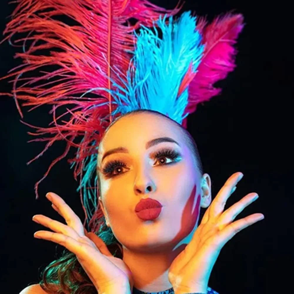 Підводка Mysense Single Water Activated Palette Face Paint Fluorescent Bright Rainbow Makeup Matte and UV Glow Graphic Eyeliner Фіолетовий, фото №6