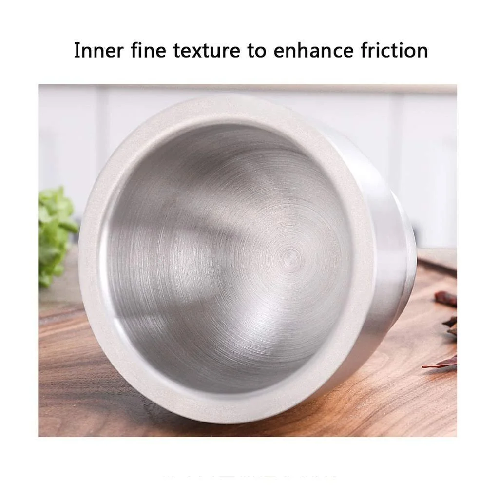 Ступка з товкачиком Modern Kitchen Ручна Нержавіюча сталь, фото №6