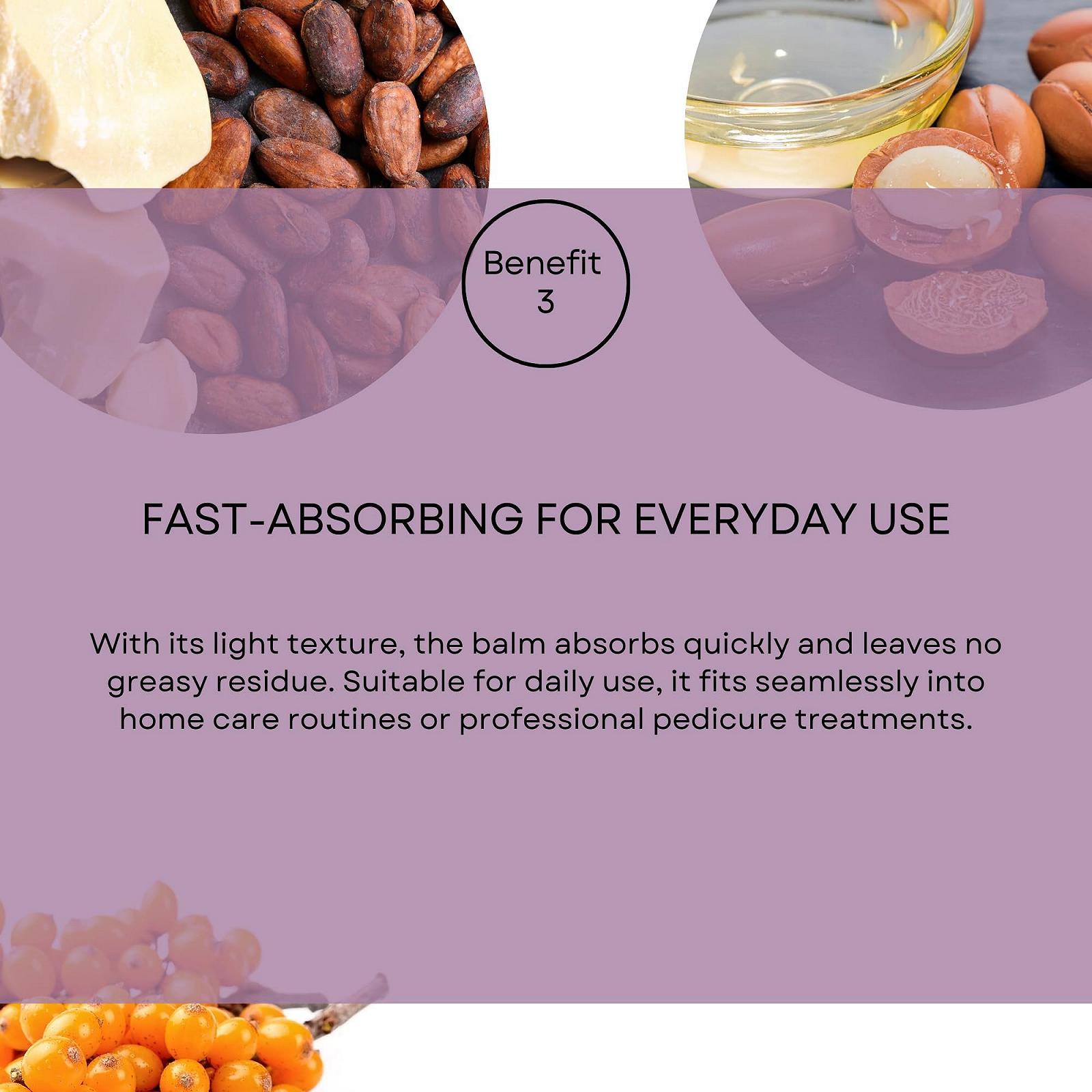 Бальзам для ног SNB Professional с аргановым маслом, маслом какао, облепиховым маслом и маслом ши, увлажняющий с мочевиной, 250 мл, фото №5