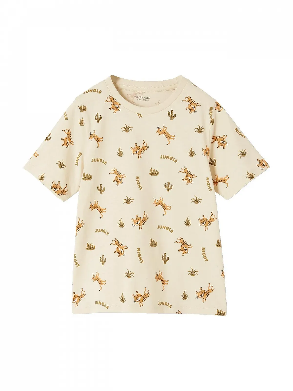 Комплект коротких піжам для хлопчиків (2 шт.) VERTBAUDET з тиграми, фото №4