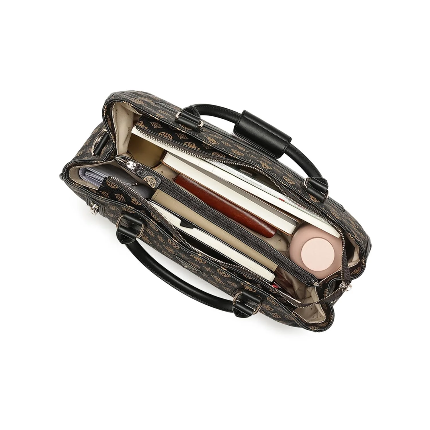 Сумка-шопер GUESS Wilder Zip Bottom Коричнева, фото №5