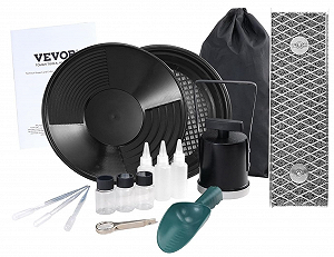 Комплект для промивання золота VEVOR Mini Sluique Box Чорний - Фото 1