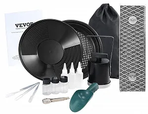 Комплект для промивання золота VEVOR Mini Sluique Box Чорний - Фото 1
