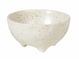 Миска Broste Copenhagen Nordic Vanilla L на ножках 11 см - Фото 1