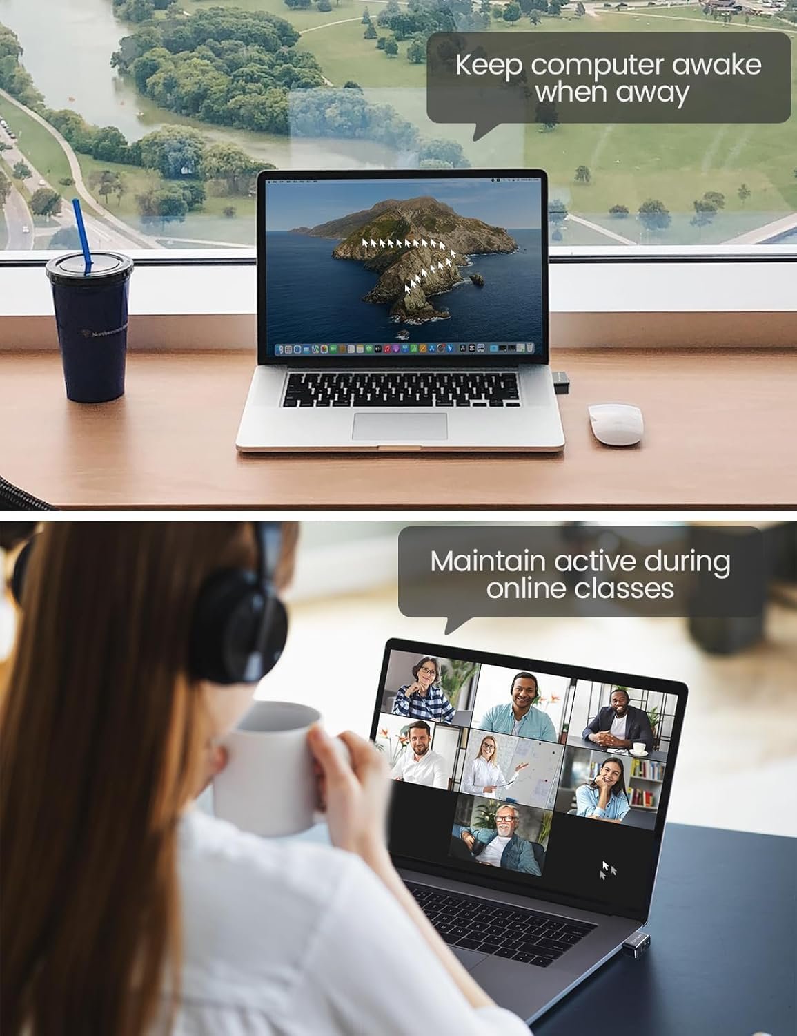 Вигглер шейкер симулятор для мыши Vaydeer Accurate USB Mouse Jiggler Black, фото №4