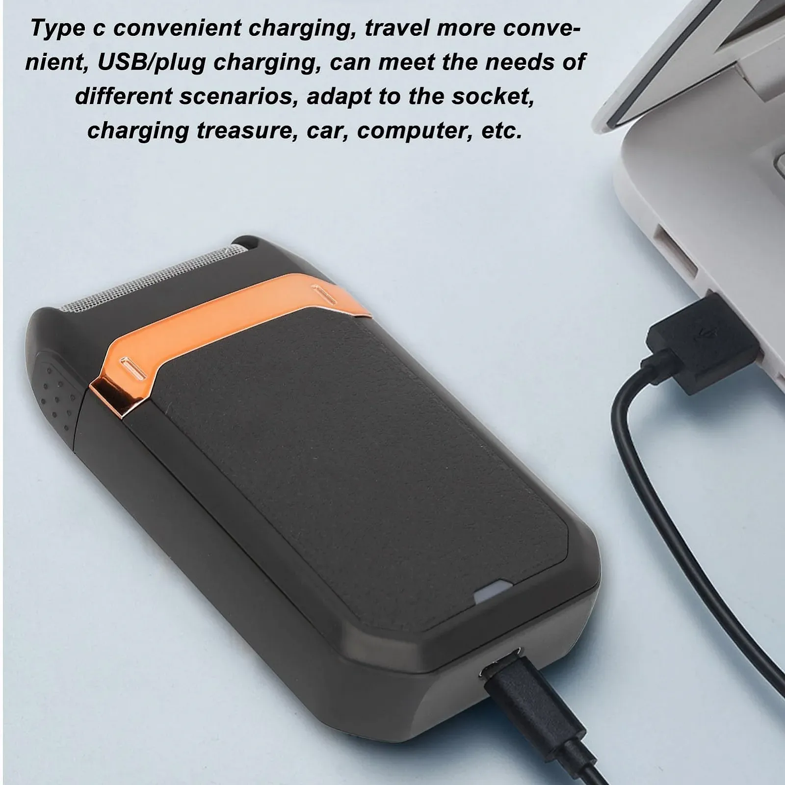 Электробритва и триммер 2 в 1 сеточная водонепроницаемая аккумуляторная с USB Type-C, фото №5