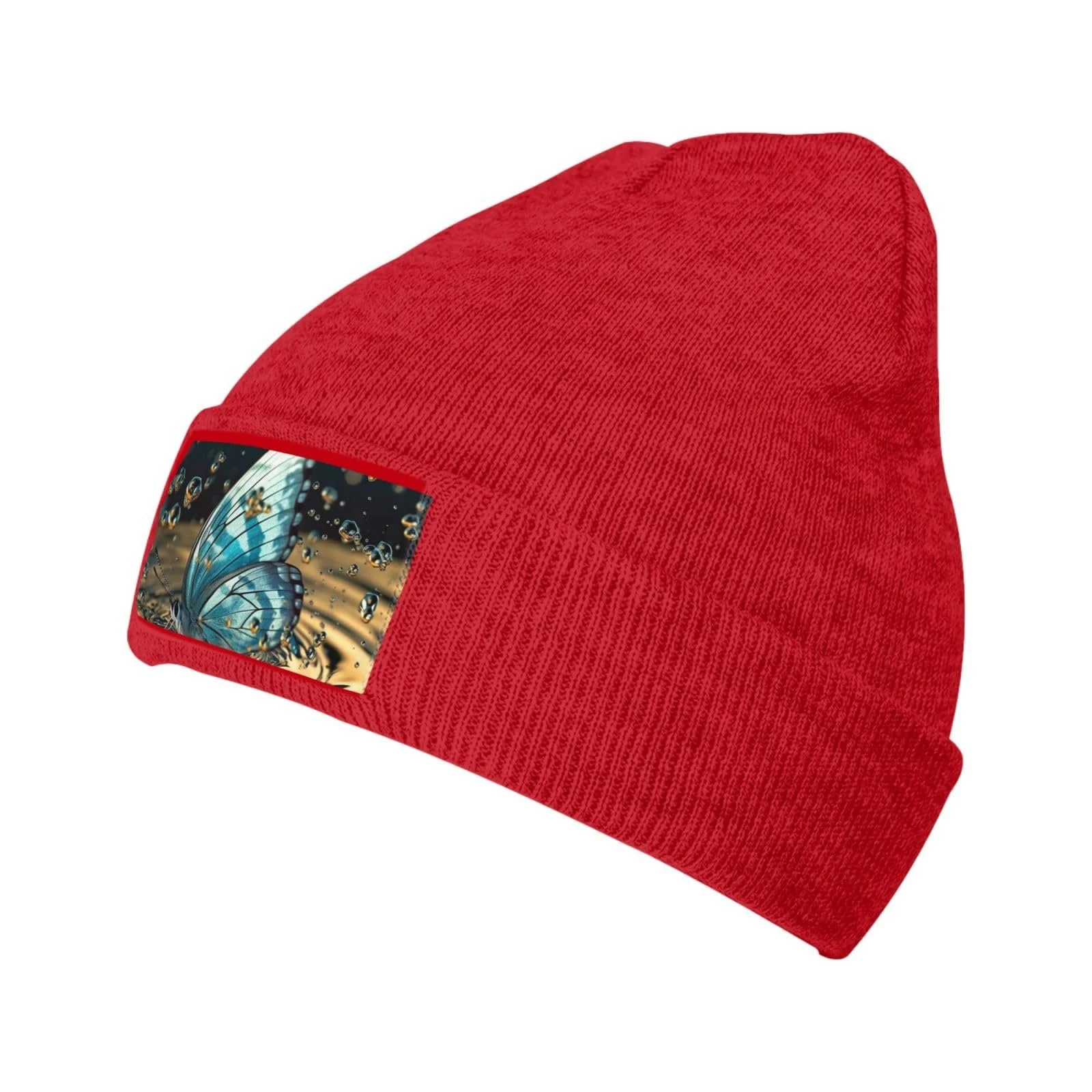 Шапка-бини Wasser-Schmetterlings для женщин, зимняя теплая трикотажная, фото №1 Шапка-бини Wasser-Schmetterlings для женщин, зимняя теплая трикотажная, фото №1