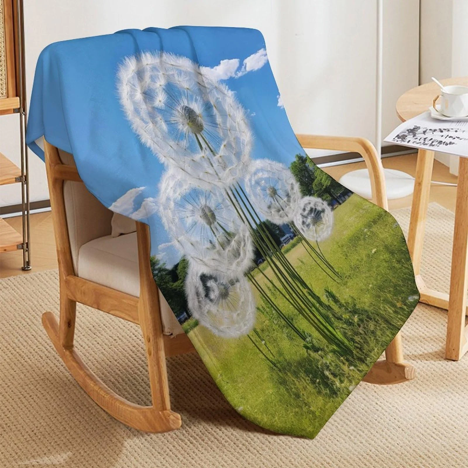 Покрывало Фланель Флис DandeLöwe 3D для дивана кровати Пушистое Мягкое Теплое (130 x 180 см), фото №7