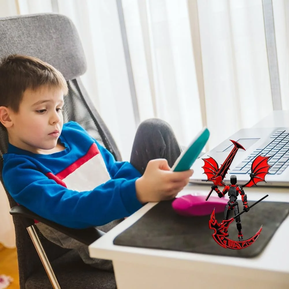 Фігурка 3D Printed Action Figure Toy Рухома з аксесуарами DIY Desktop Decoration, фото №8