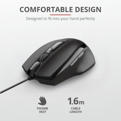 Мышка Trust Voca USB Black (23650), фото №9 Мышка Trust Voca USB Black (23650), фото №9