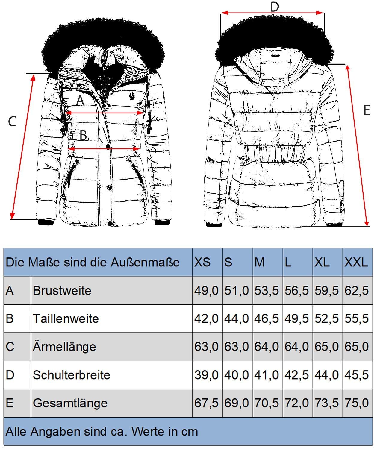 Жіноча зимова куртка Navahoo, стьобана куртка зі знімним коміром зі штучного хутра Zuckerbiene, фото №6