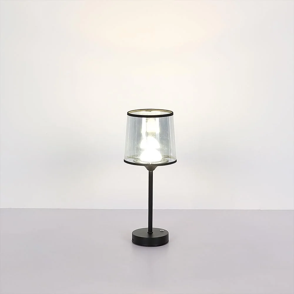 Настольная лампа GLOBO Прикроватная сенсорная LED с диммером Черная, фото №7