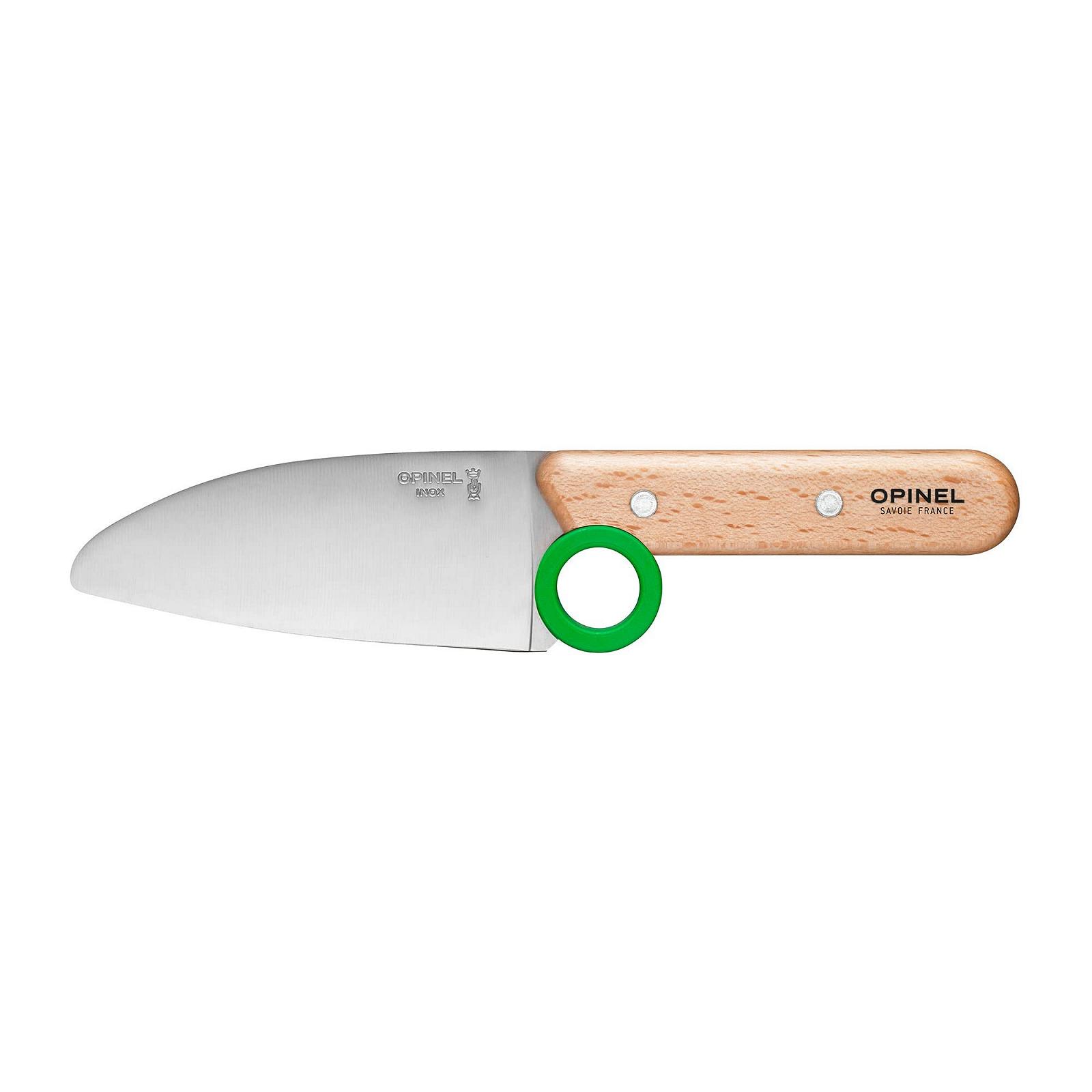 Набор кухонных ножей Opinel Le Petit Chef 3 предм. дерево, зеленый, фото №3