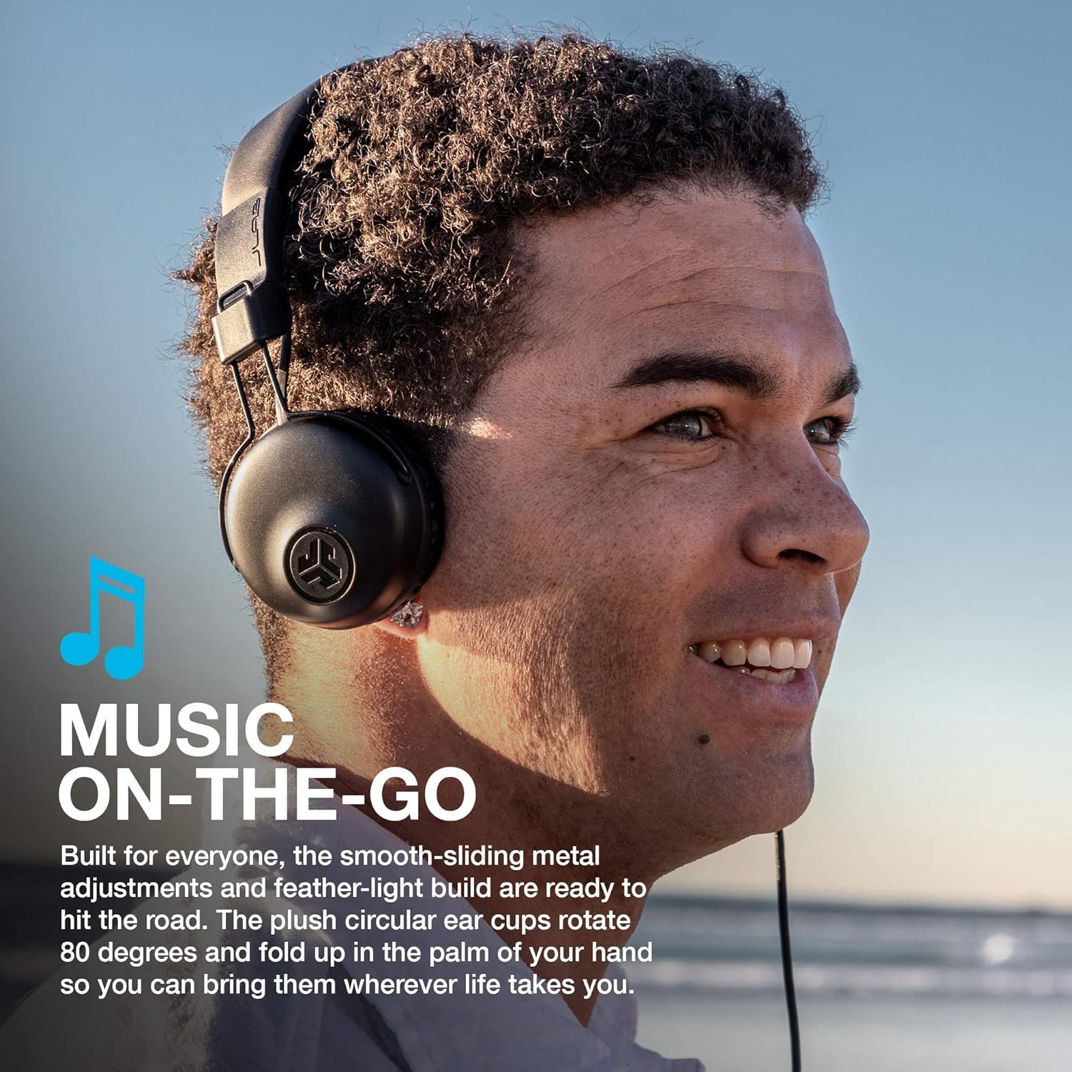 Навушники JLab Studio Провідні На-вуха C3 Звук Чорні, фото №2 Навушники JLab Studio Провідні На-вуха C3 Звук Чорні, фото №2