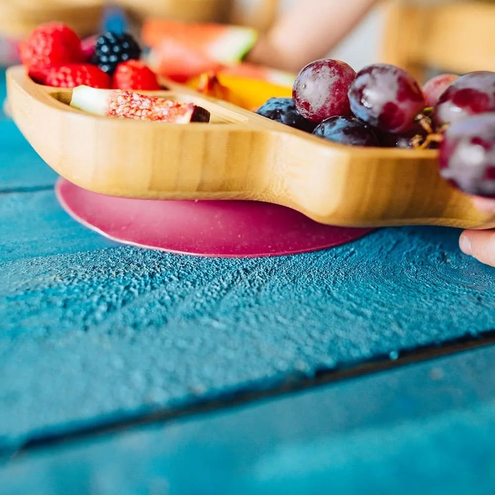 Набір тарілок BIOZOYG Bamboo Автомобіль I Тарілка на присосці з ложкою Червоний, фото №3 Набір тарілок BIOZOYG Bamboo Автомобіль I Тарілка на присосці з ложкою Червоний, фото №3