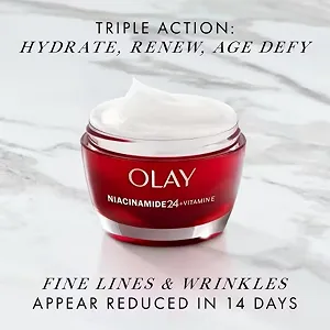 Денний крем Olay Niacinamide 24+ Vitamin E зволожувальний 50 мл synthetic.ua - Фото 1