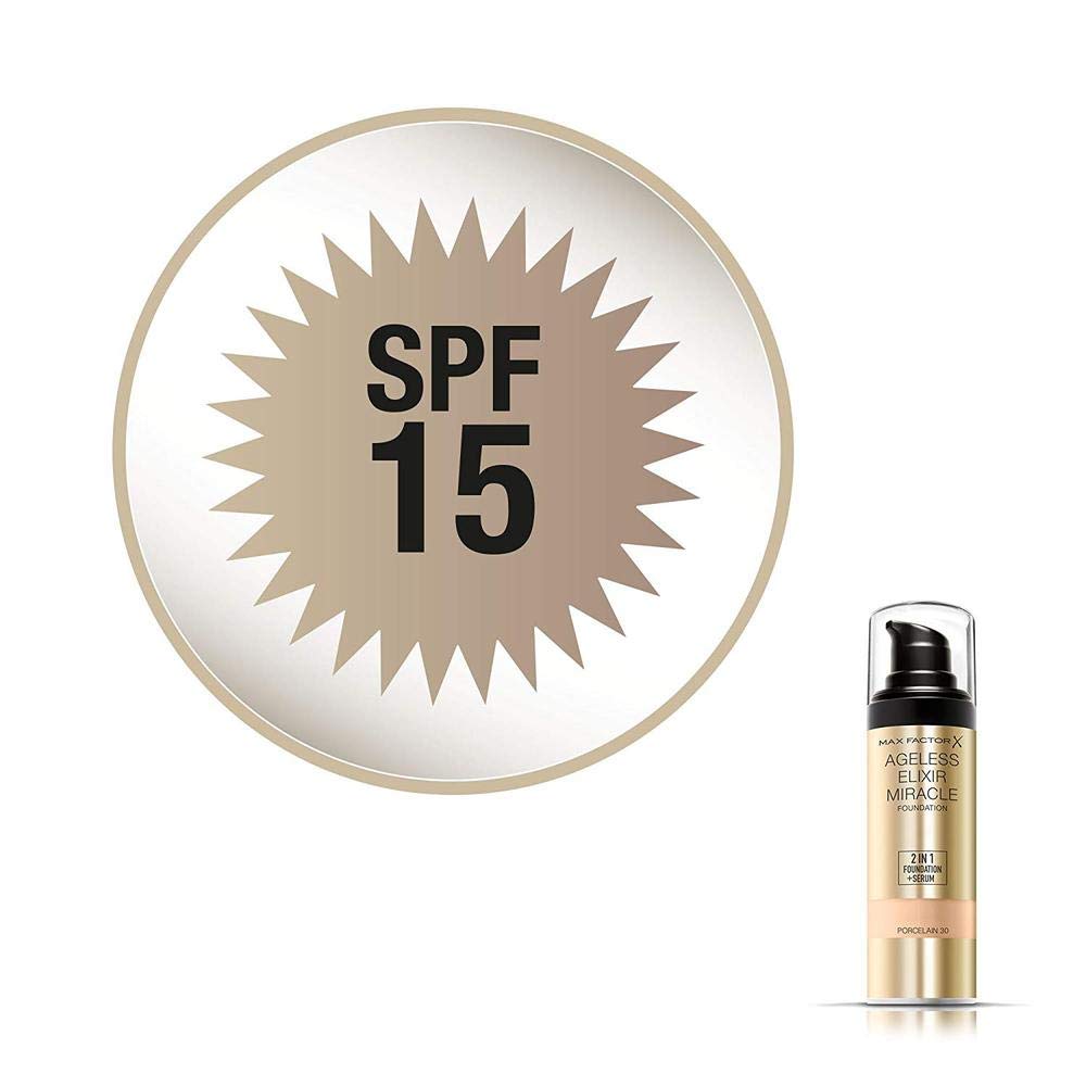 Тональний крем Max Factor Elixir 2-in-1 Plus Serum Number 30 Porcelain, фото №3