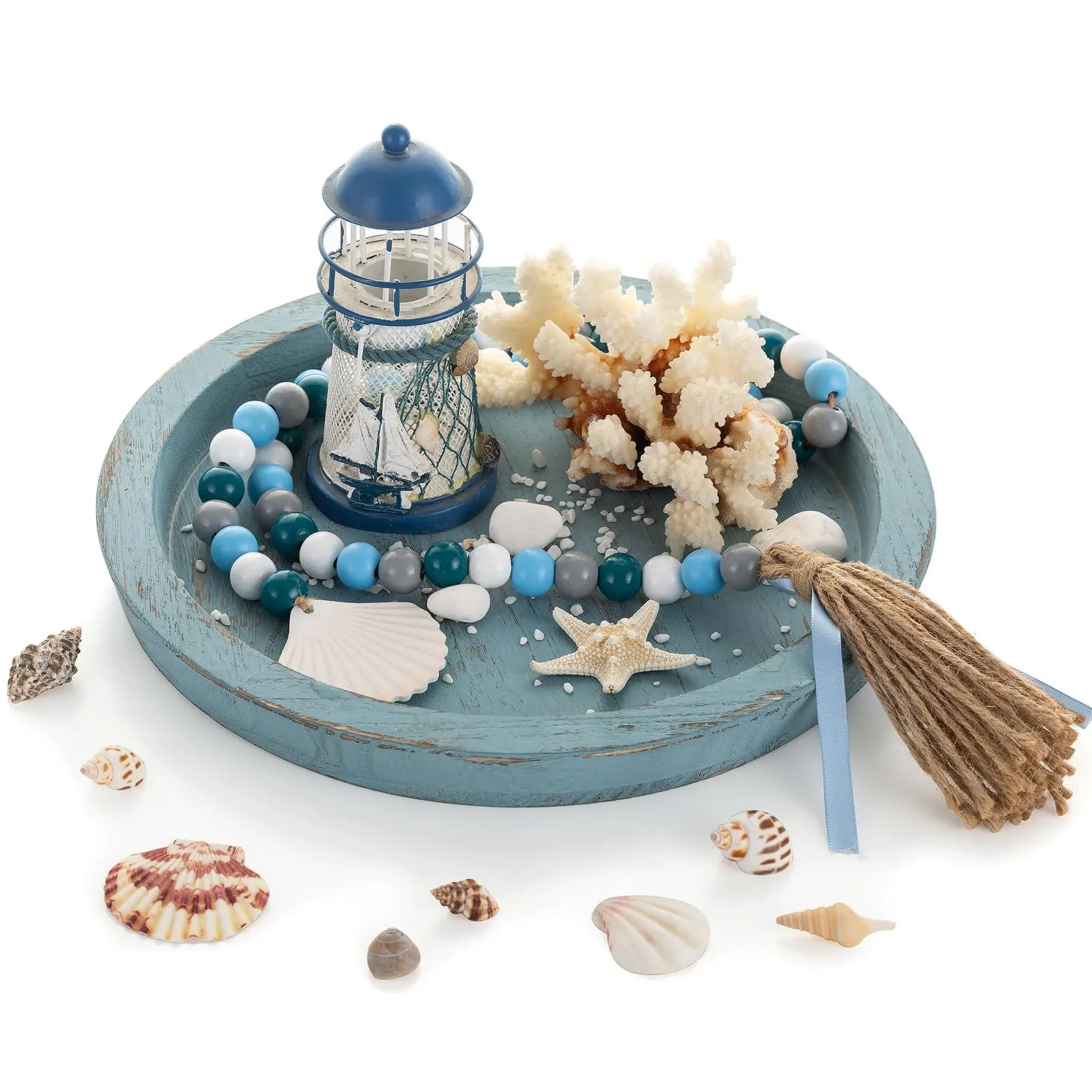 Декоративный поднос Hanobe Деревянный круглый, фото №1 Декоративный поднос Hanobe Деревянный круглый, фото №1