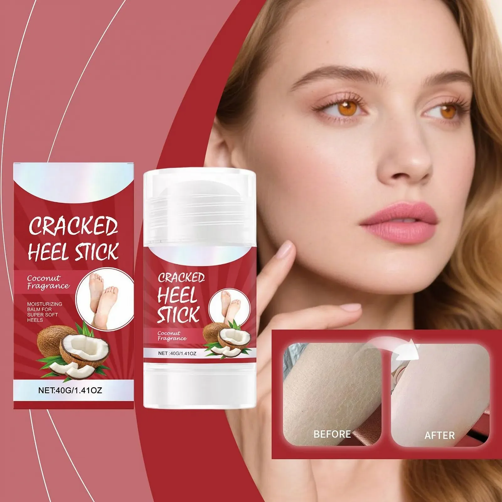 Стик-крем для ног Heel Moisturising Roll-On увлажняющий питательный для пяток, фото №2 Стик-крем для ног Heel Moisturising Roll-On увлажняющий питательный для пяток, фото №2