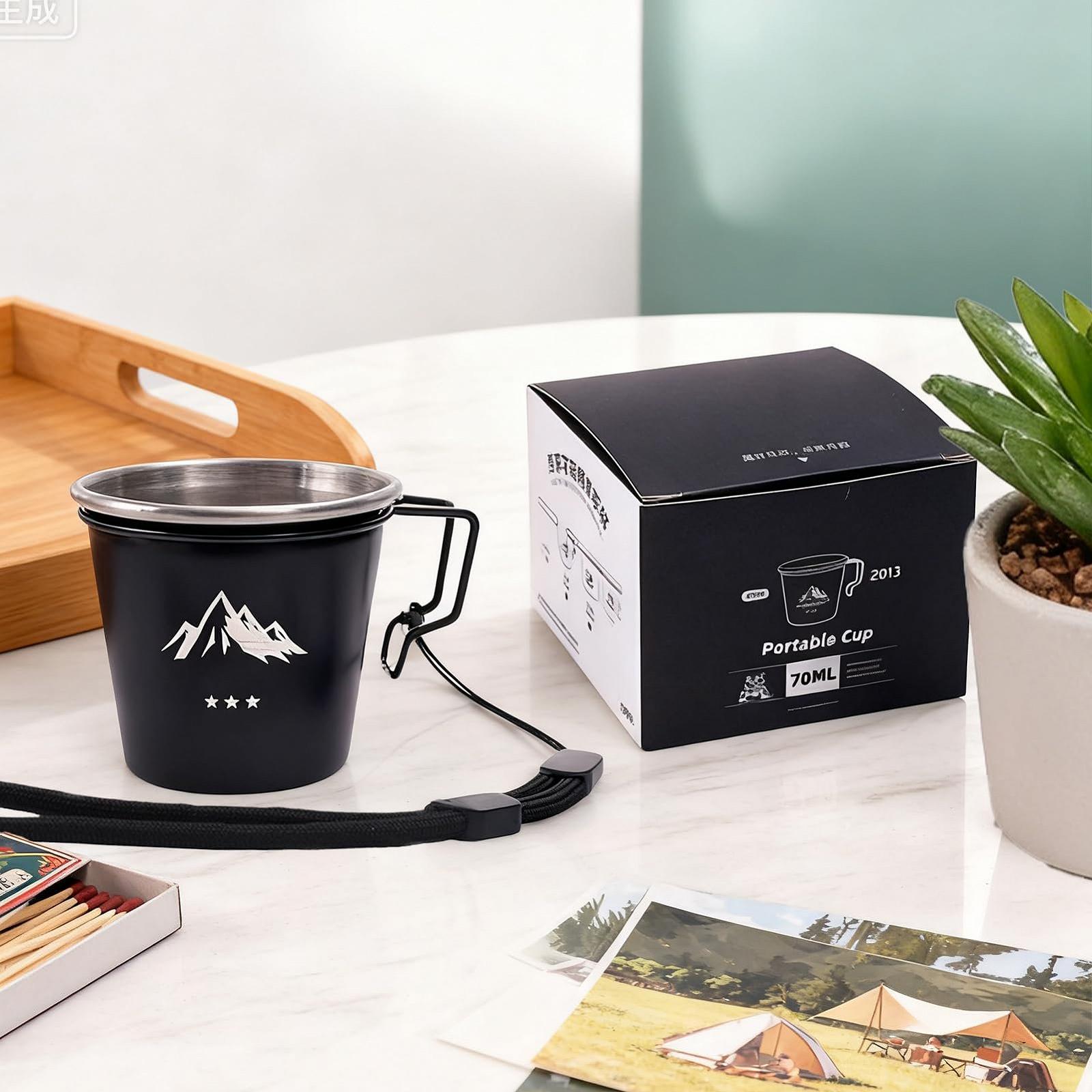 Кухоль з нержавіючої сталі, маленький, портативний брелок, фото №9