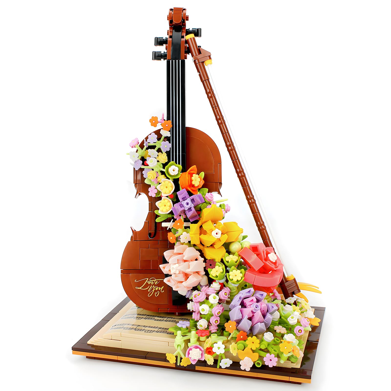 Набір мікроблоків Seyaom Immoral Flower Violin 950 шт., фото №1