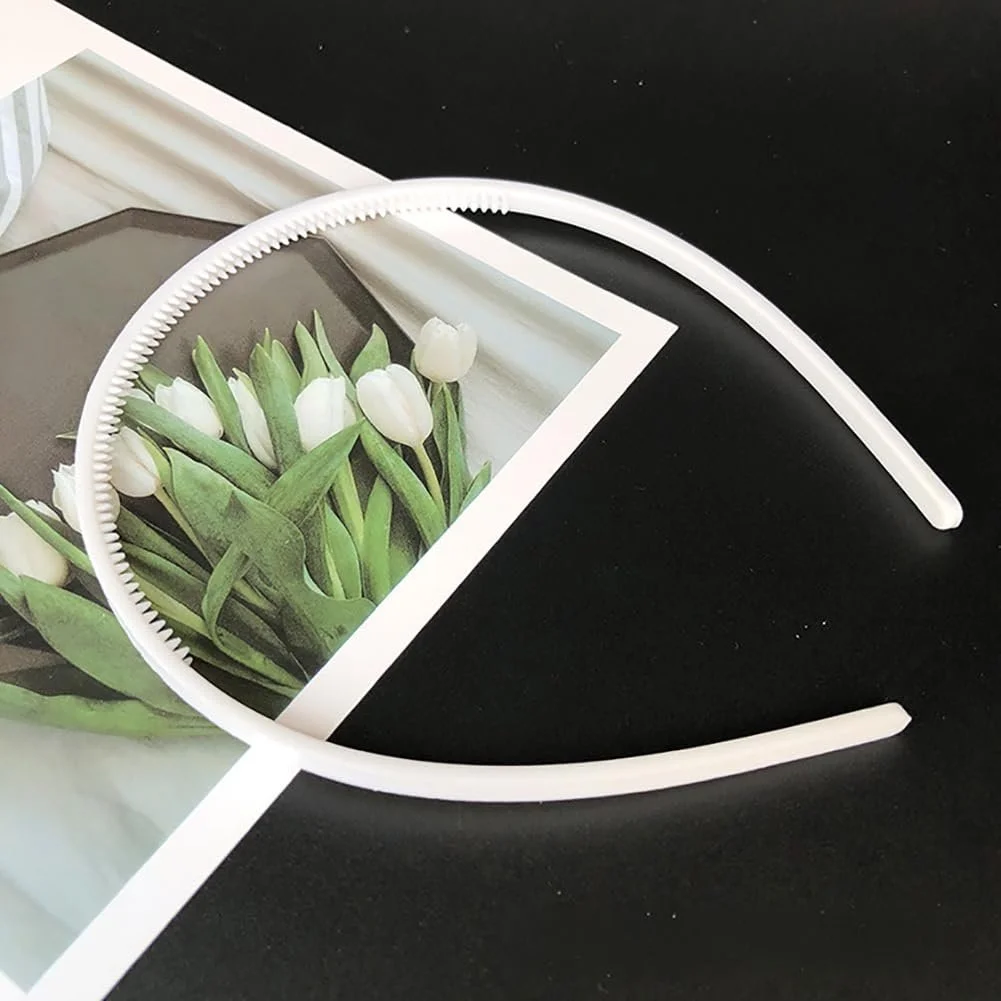 Обруч Пластик 0.8 см Білий, фото №3