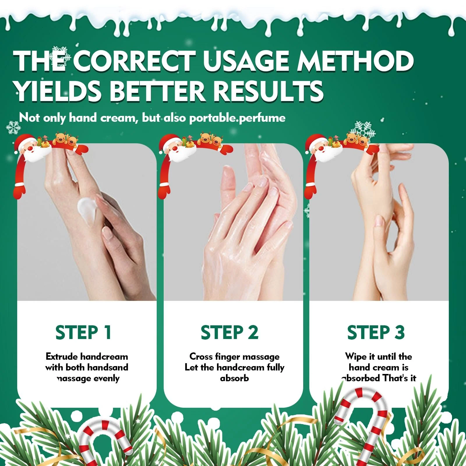 Крем для рук Набор для ухода за кожей на Рождество Увлажняющий Набор для ухода за кожей для женщин и девочек, фото №5