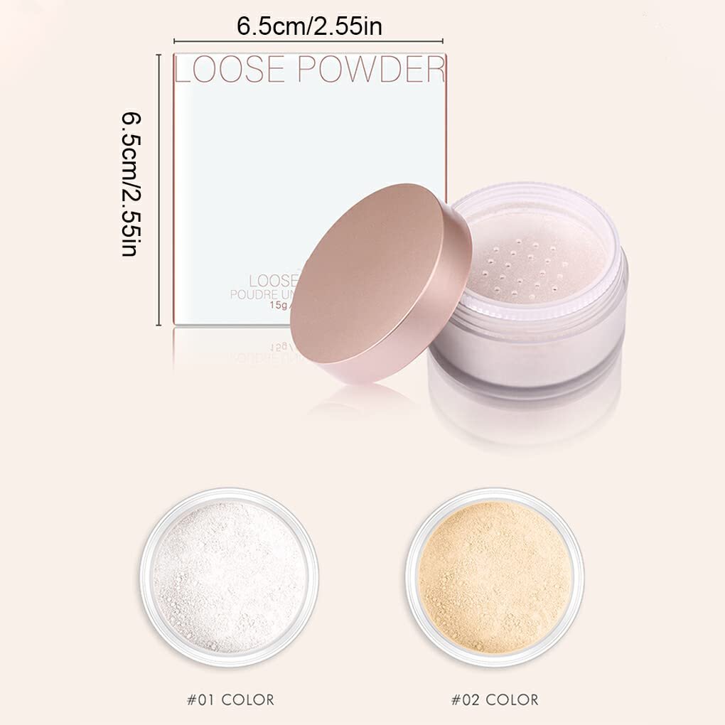 Розсипна пудра lmoikesz Make Up Прозора Обличчя Натуральна Фіксуюча Портативна Косметика Тип 1, фото №5