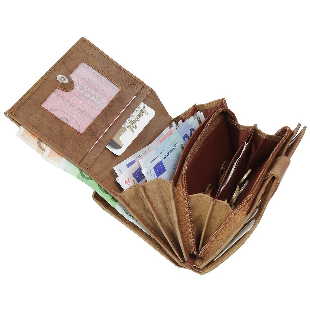Кошелек Женский Ledershop24 Кожаный RFID Подарочный набор + Эксклюзивный брелок для ключей Длинный Натуральная кожа, фото №4