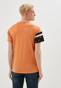 Мужская футболка Guess Jeans, Оранжевая, L synthetic.ua - Фото 1