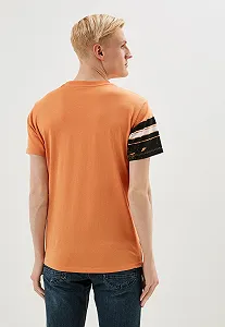 Мужская футболка Guess Jeans, Оранжевая, L synthetic.ua - Фото 1