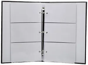 Фотоальбом на 3 кольца 300 карманов для фотографий 10 x 15 см, серый synthetic.ua - Фото 1