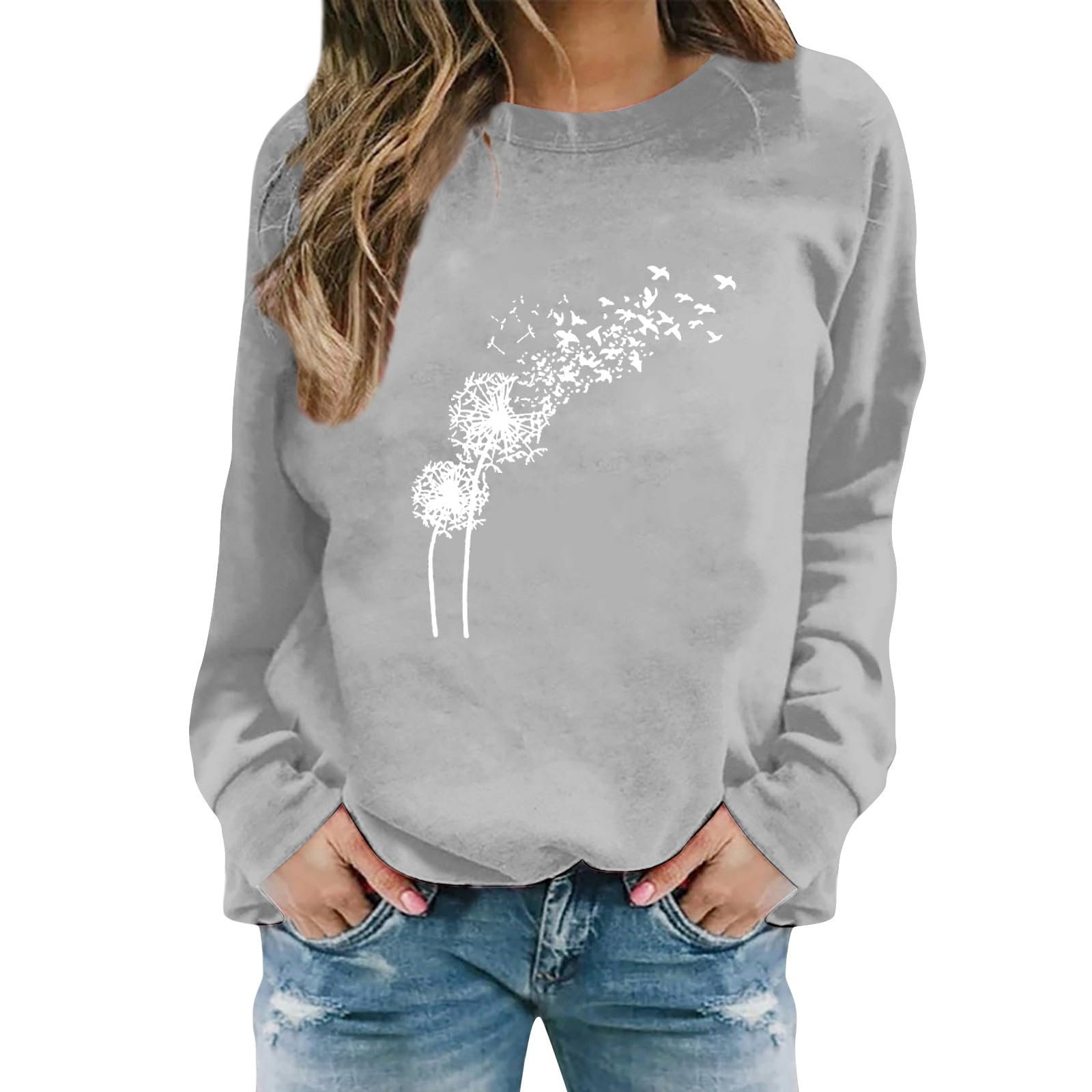 Женская Толстовка Generisch Свободный Длинный Рукав Блокировка Цветов, фото №1 Женская Толстовка Generisch Свободный Длинный Рукав Блокировка Цветов, фото №1