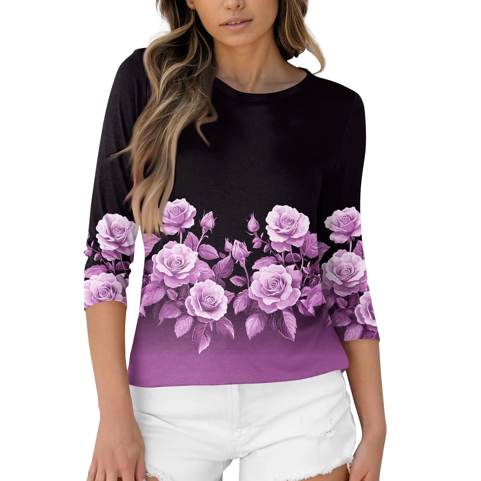 Жіноча толстовка Generisch з рукавом 3/4, фото №4 Жіноча толстовка Generisch з рукавом 3/4, фото №4