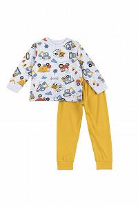 Піжама Chicco для хлопчиків, з довгими рукавами, з м'якої бавовни, ідеальна для весни та осені - Фото 1