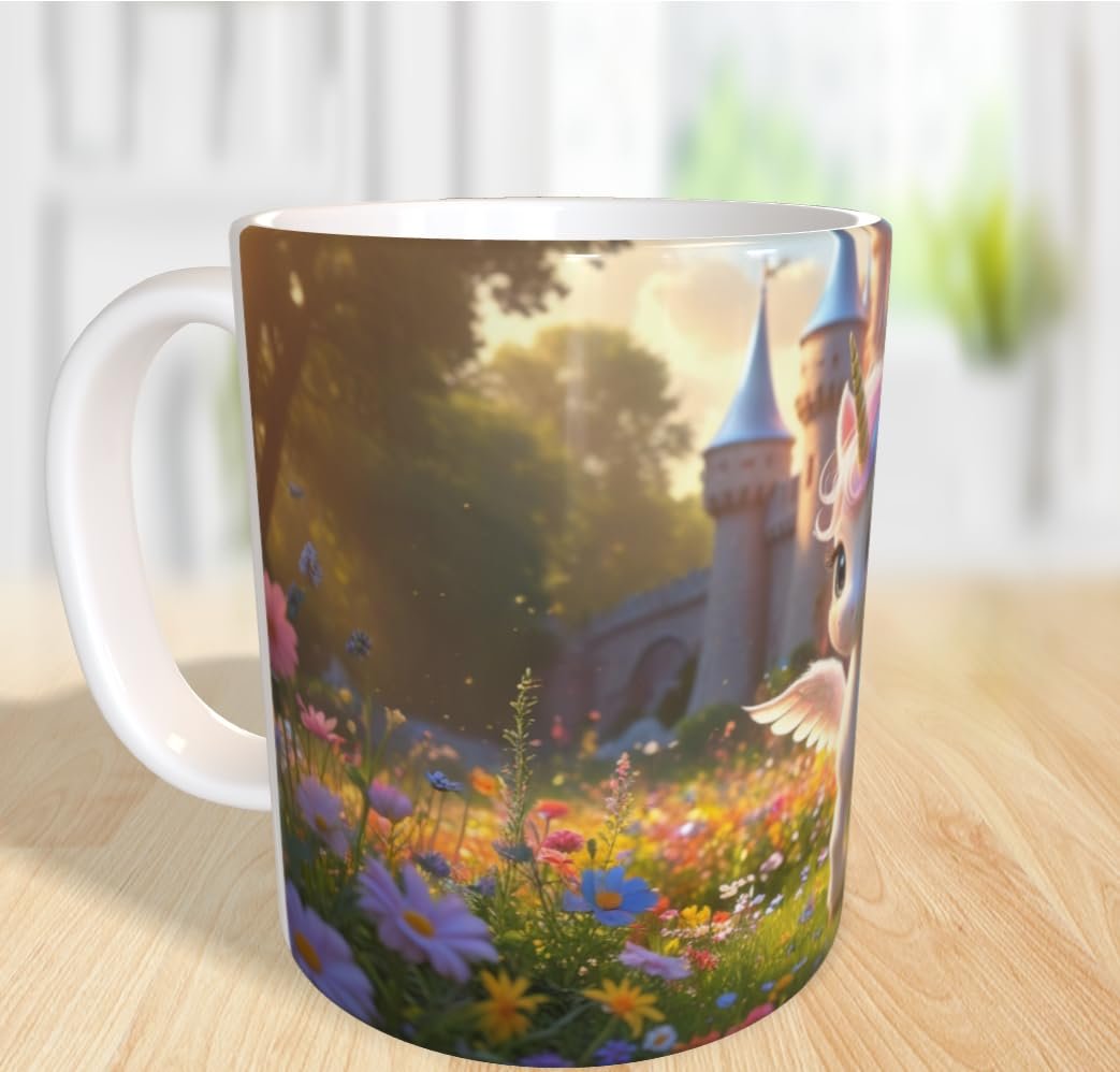 Кружка "Маленький Єдиноріг у Магічному Світлі" Персоналізована, фото №2