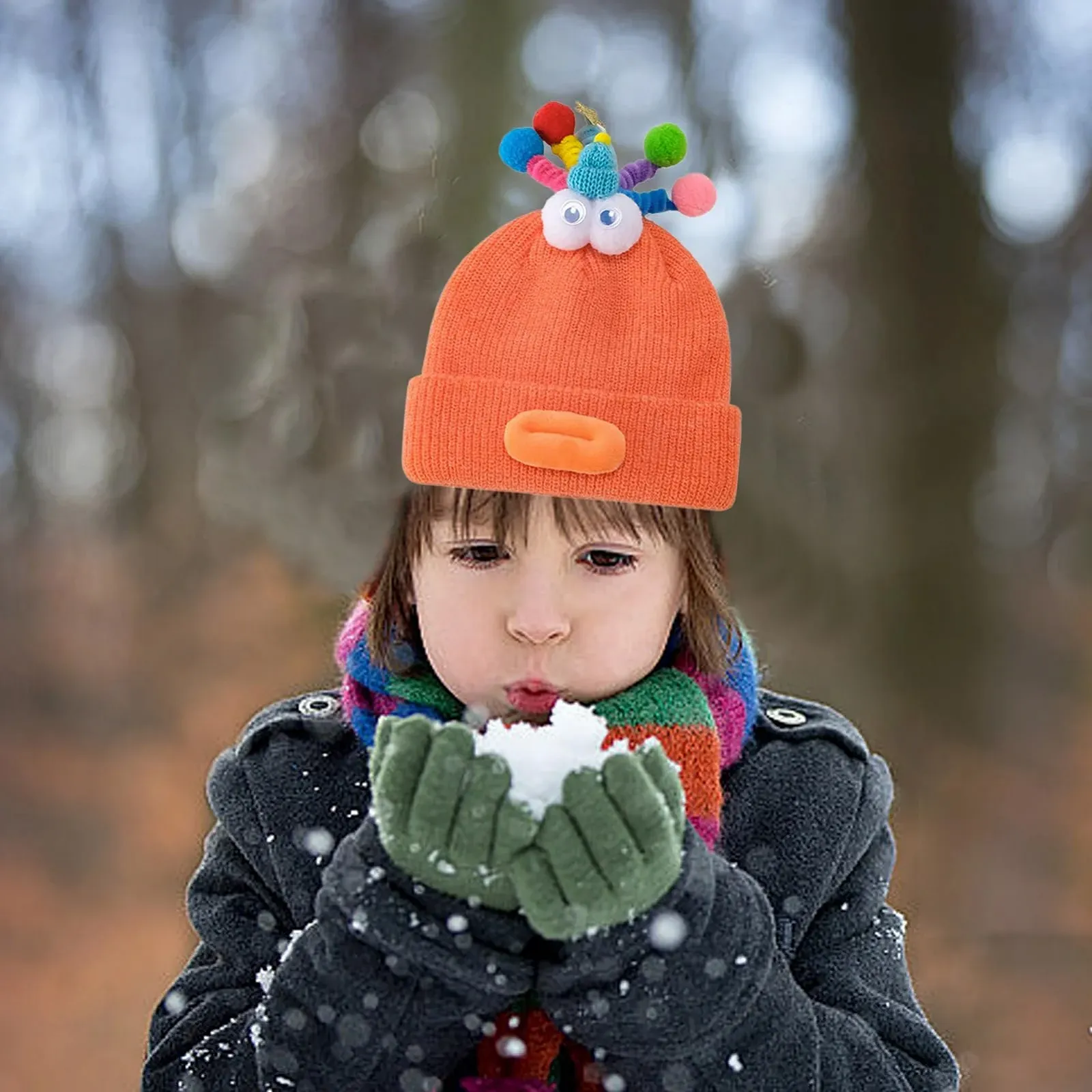 Шапка-чулок для детей Милая зимняя, фото №2