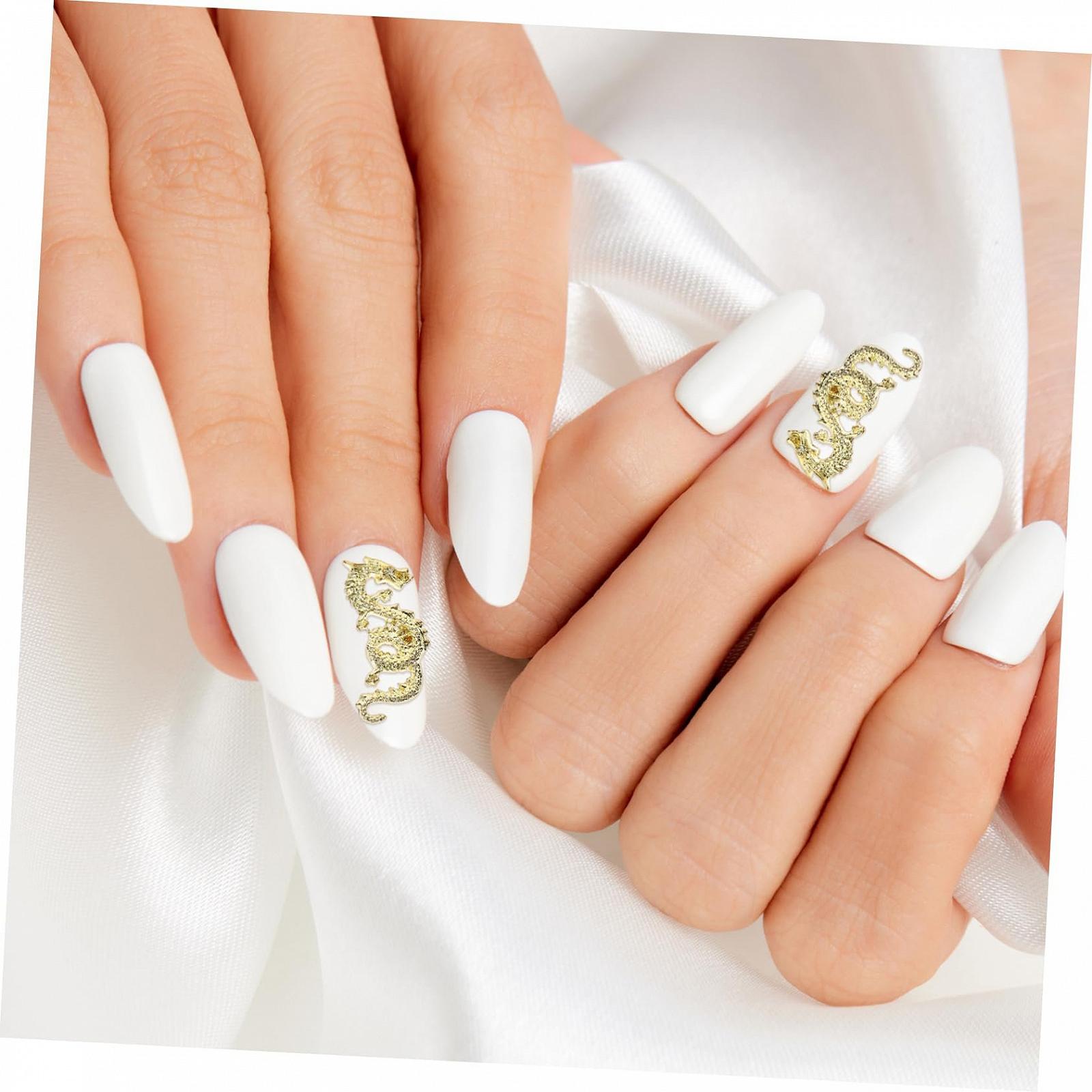 Набор Аксессуаров для Маникюра 20 шт Рождественский Рождественский Горький Стоп Выпускной Рождественское Украшение для Ногтей Декор для Ногтей Подвеска для Ногтей для Женщин Золотой Сплав, фото №8