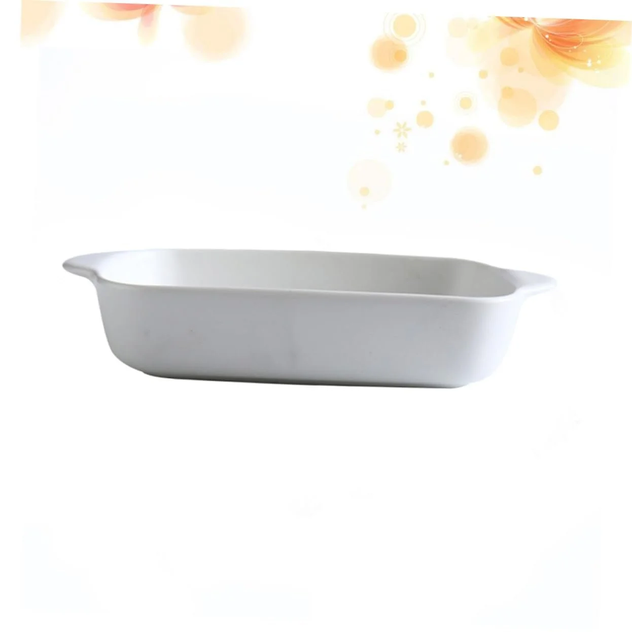 Фарфоровая форма для запекания Ciieeo прямоугольная с ручками термостойкая белая, фото №6 Фарфоровая форма для запекания Ciieeo прямоугольная с ручками термостойкая белая, фото №6