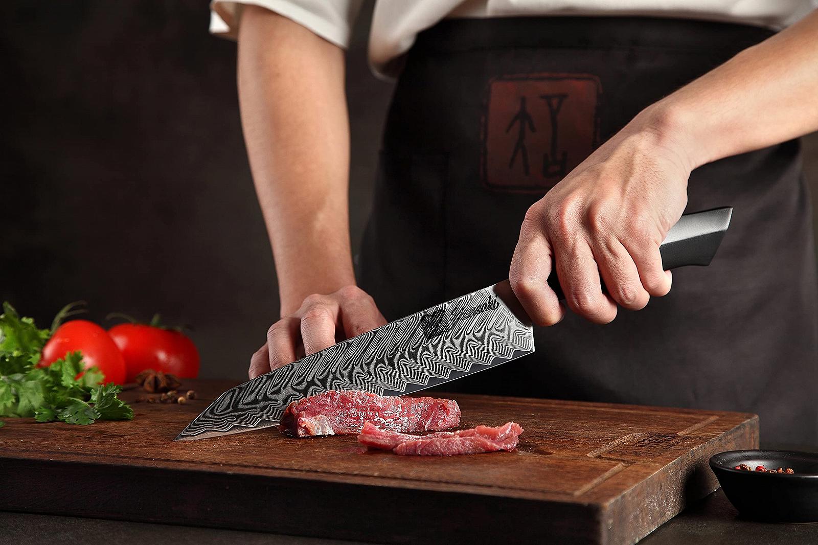 Набор ножей Kensaki Kona Series KEN-165 из 5 предметов из дамасской стали, фото №13
