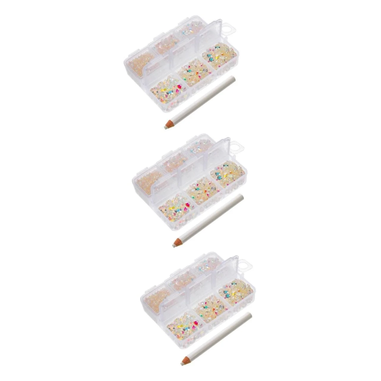 Стрази для нігтів minkissy Смола Плоска основа Діамантовий декор, фото №1