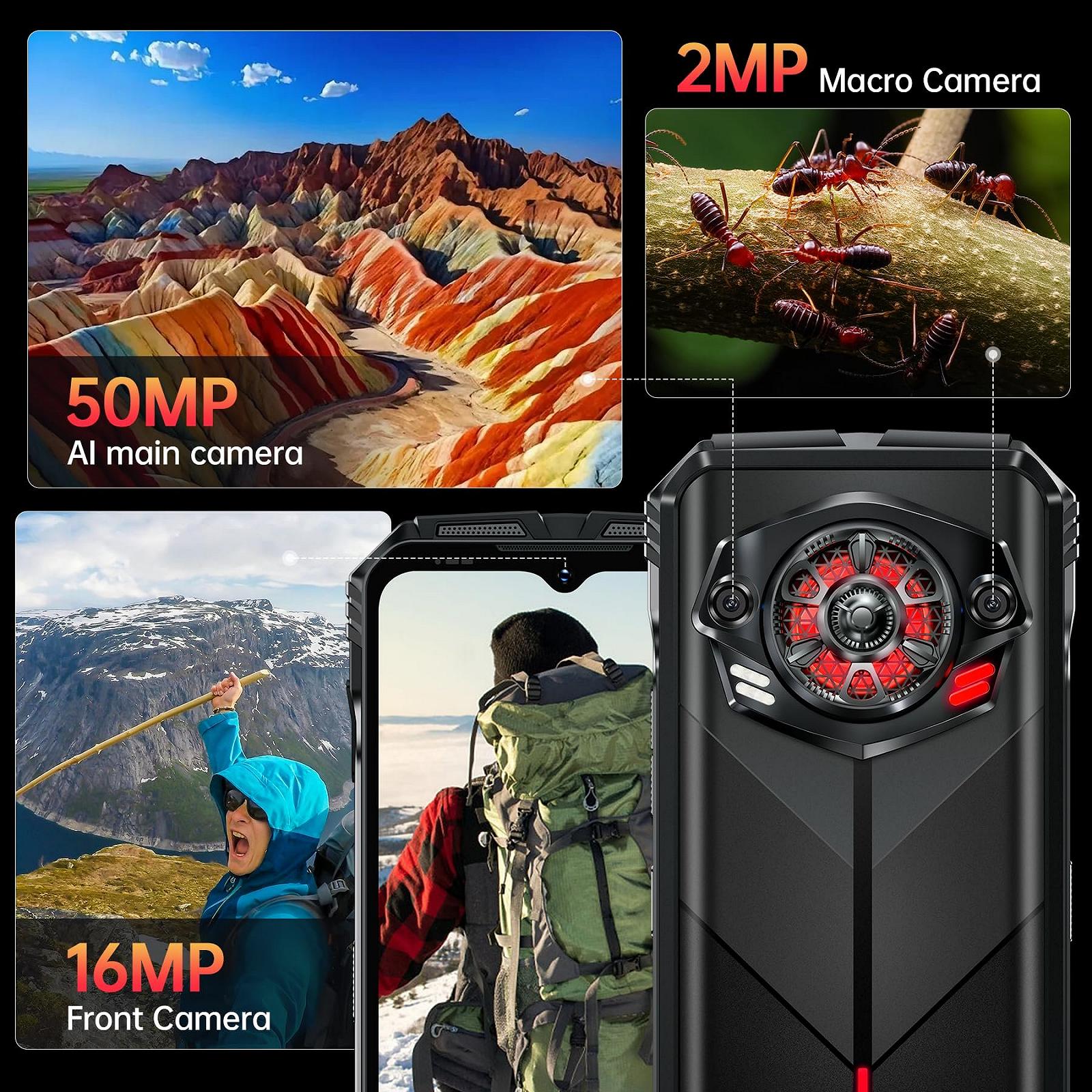 Смартфон DOOGEE S Punk (2024) 126 дБ 16 ГБ + 256 ГБ 10800 мАч/33 Вт 6.58 дюймов FHD+ IP68, фото №6